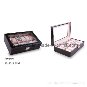 12PCS Clear Window Watch Storage Box (SW0120)